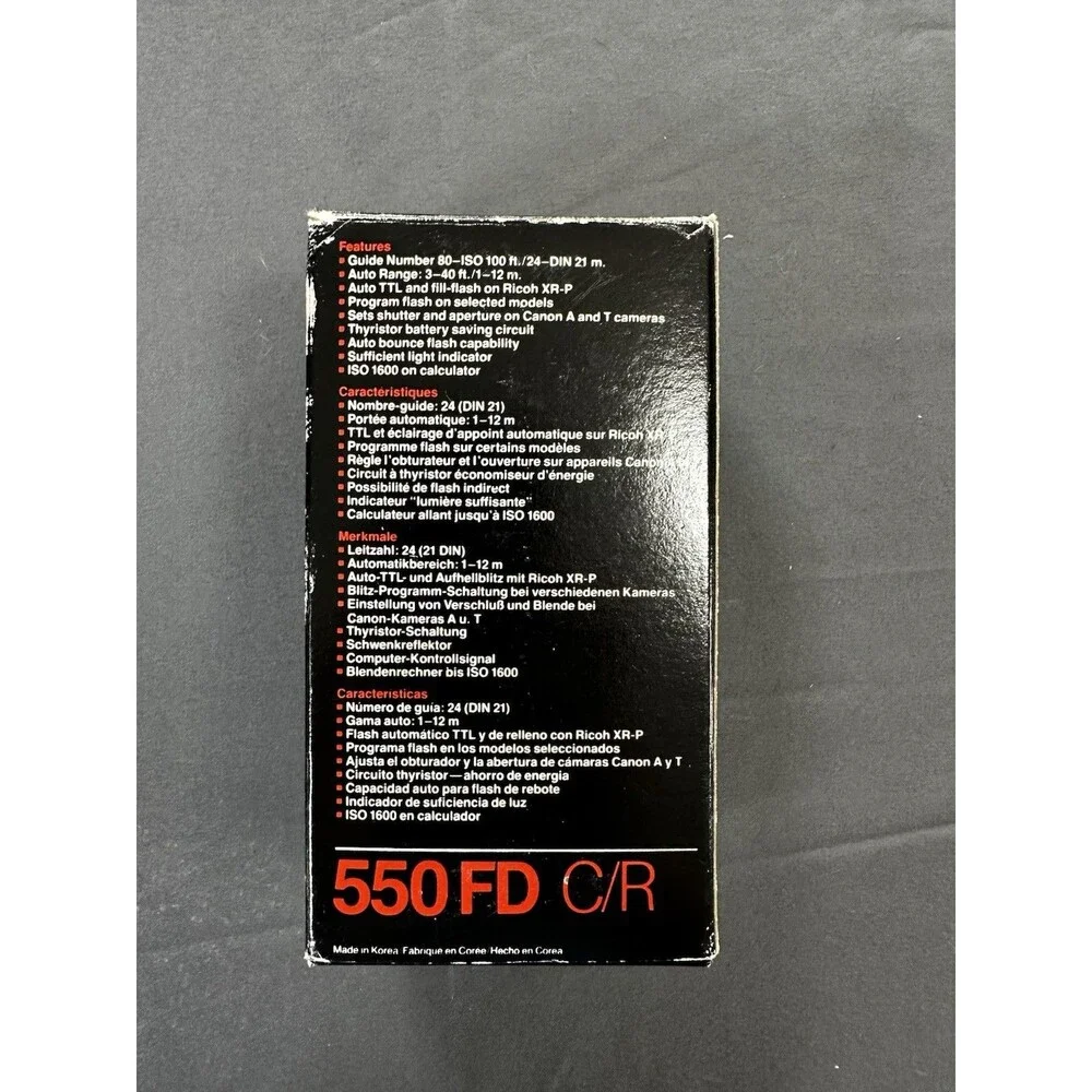 Vintage Vivitar 550FD C/R Auto Thyristor electronic flash.